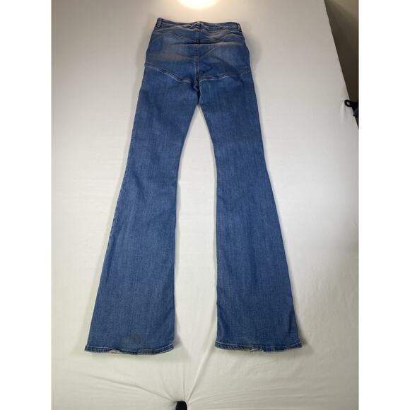 ASOS Jeans Women's 28x36 Tall Blue Light Wash High Rise Flare Jeans - Picture 10 of 10